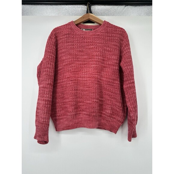 VTG TOBRUK Sweater Mens M Crew Neck Cotton cottage core Fisherman terracota - Picture 1 of 8